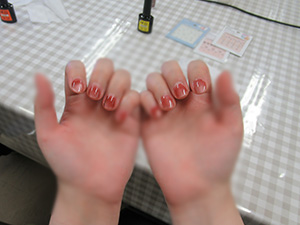 レジンでネイル